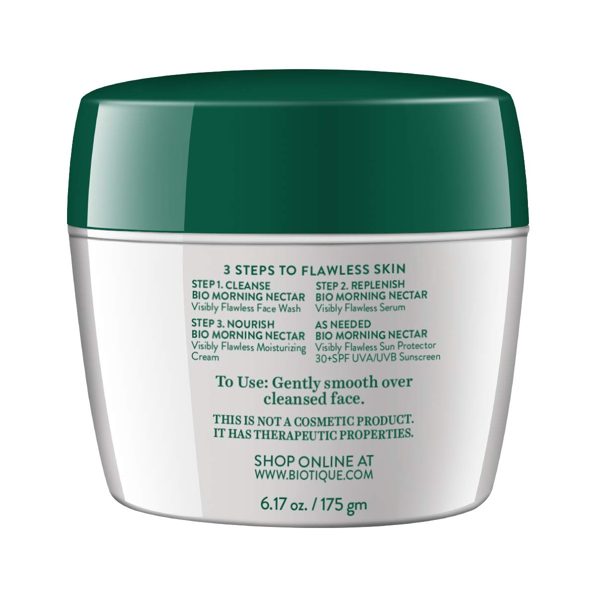Biotique Bio Morning Nectar Visibly Flawless Moisturizing Cream, 175g – view 2