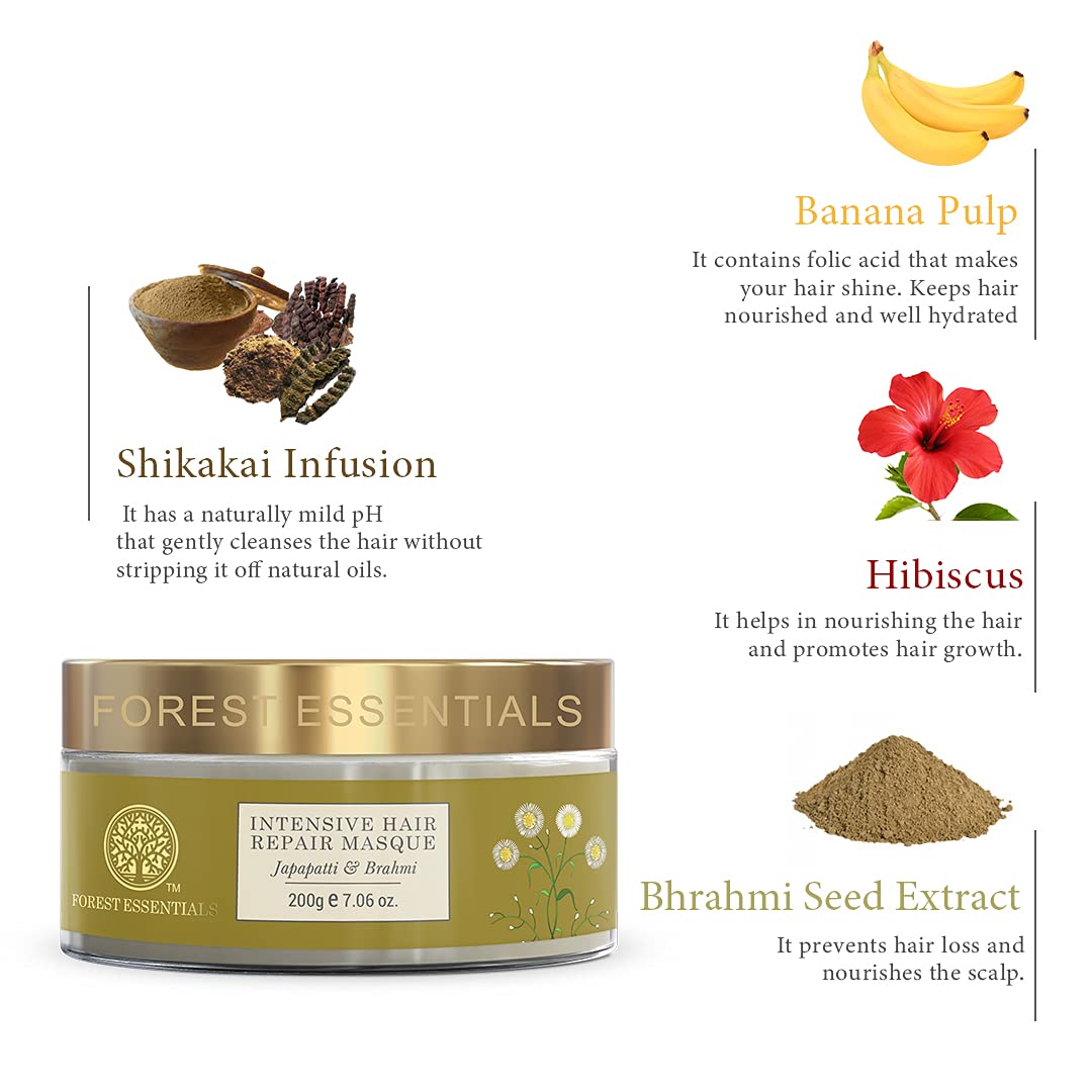 Forest Essentials Intensive Hair Repair Masque Japapatti & Brahmi – view 4