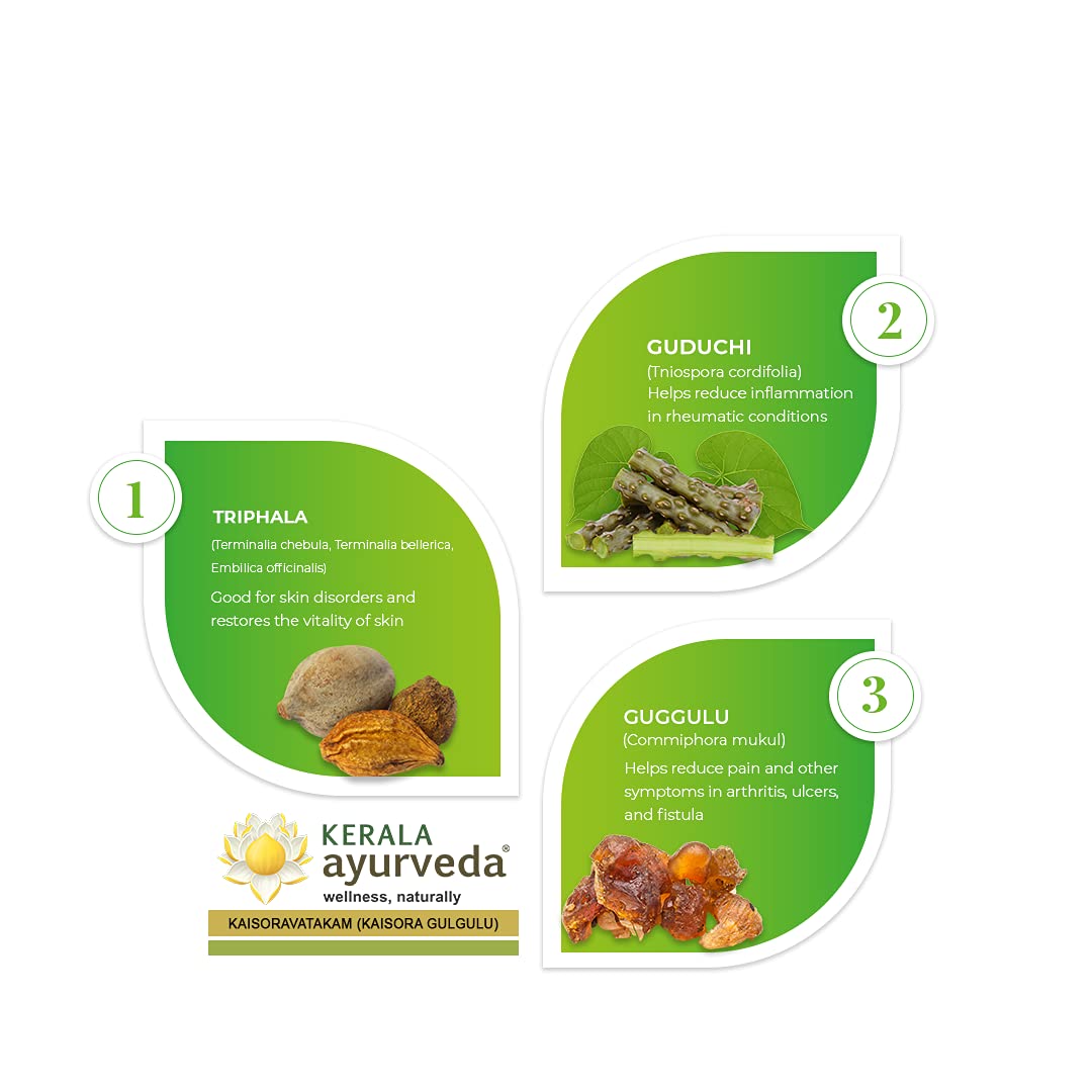 Kerala Ayurveda Kaisoravatakam Gulika 50 Nos – view 5