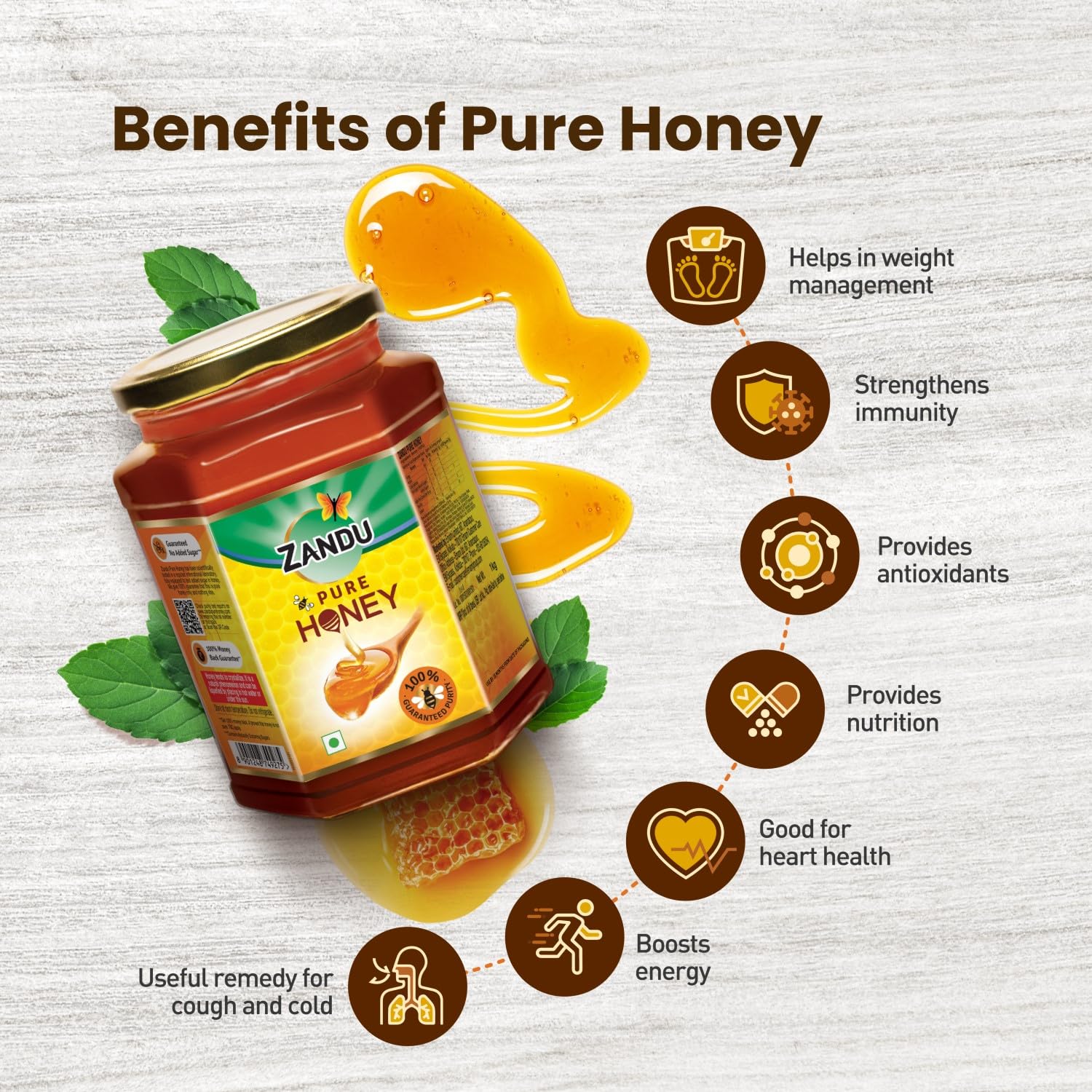 Zandu Pure Honey – view 4