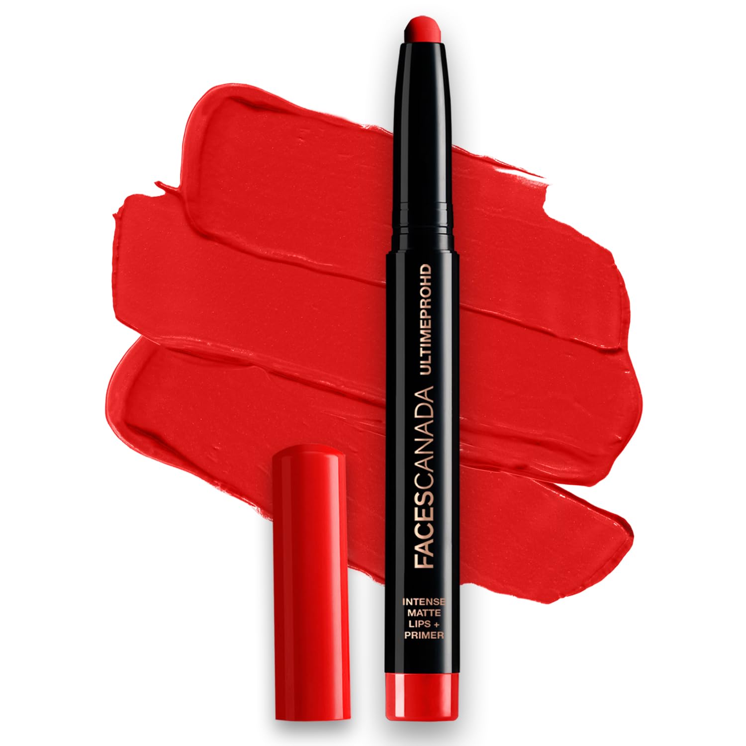 Red Bouquet lip crayon with matte finish and primer infusion