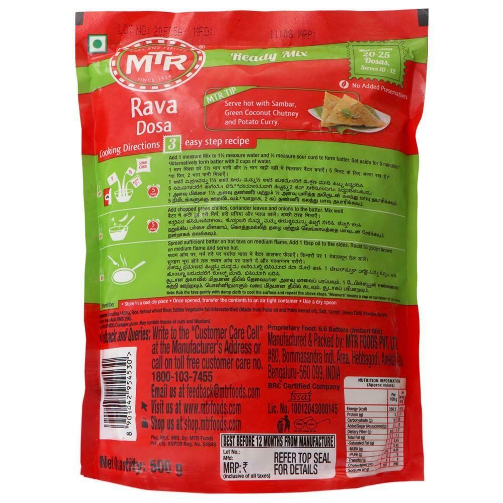 MTR Instant Rava Dosa Mix 500 G – view 2