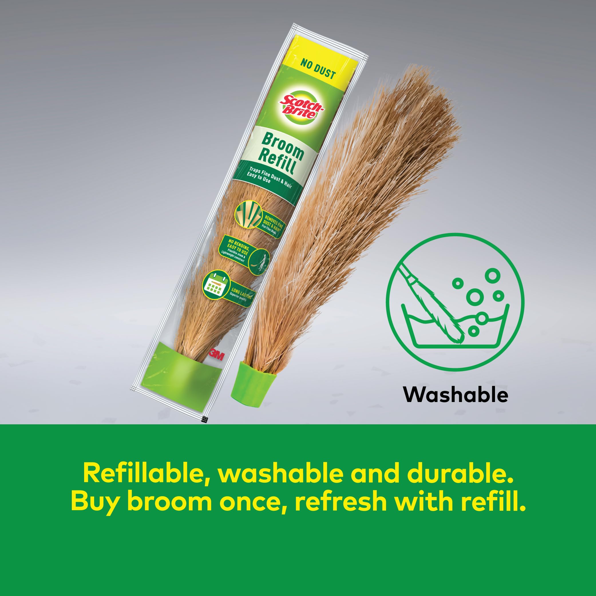 Scotch-Brite No-Dust Broom Head Refill Without Handle – view 5