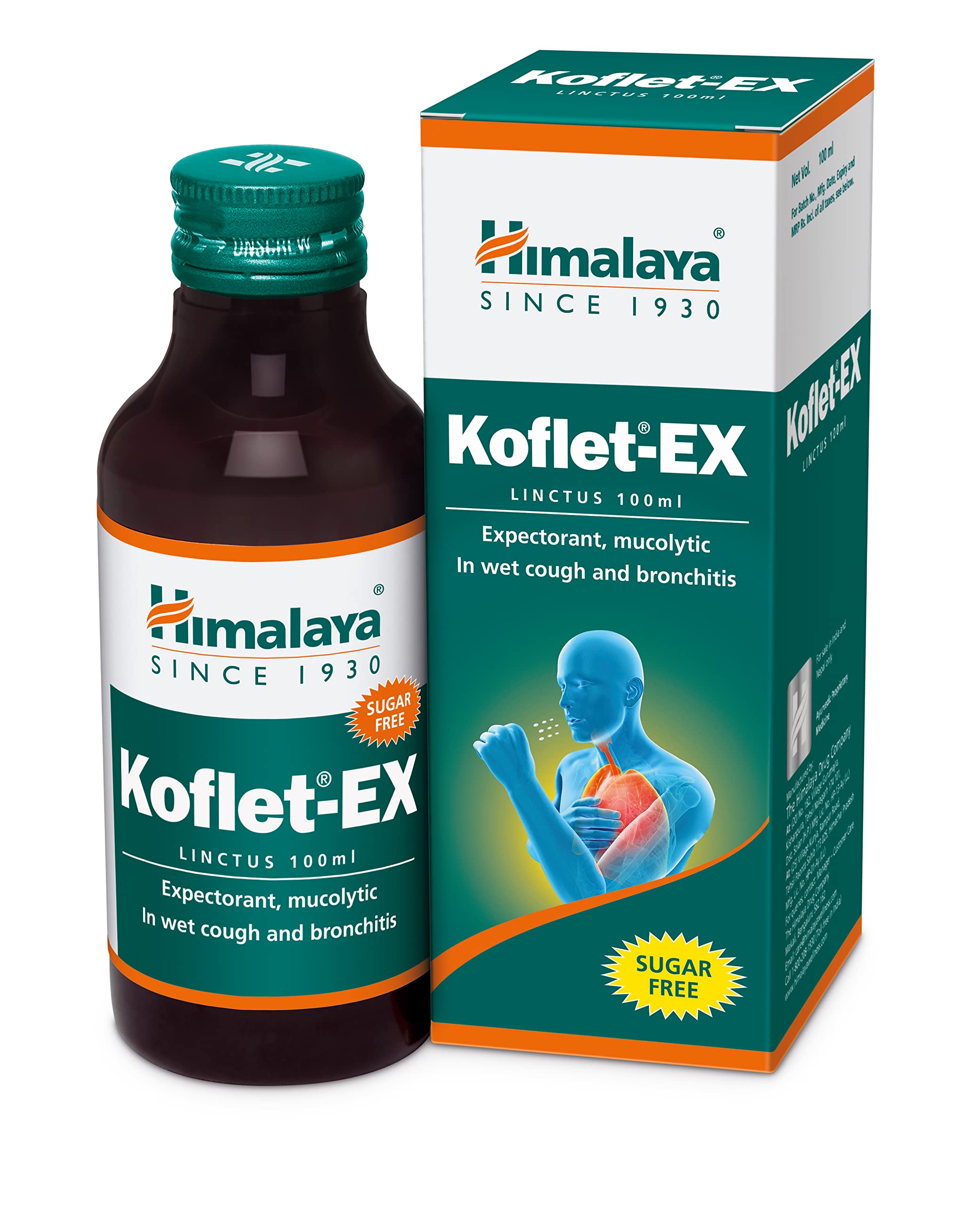 Himalaya Koflet-Ex Linctus 100ml bottle on white background