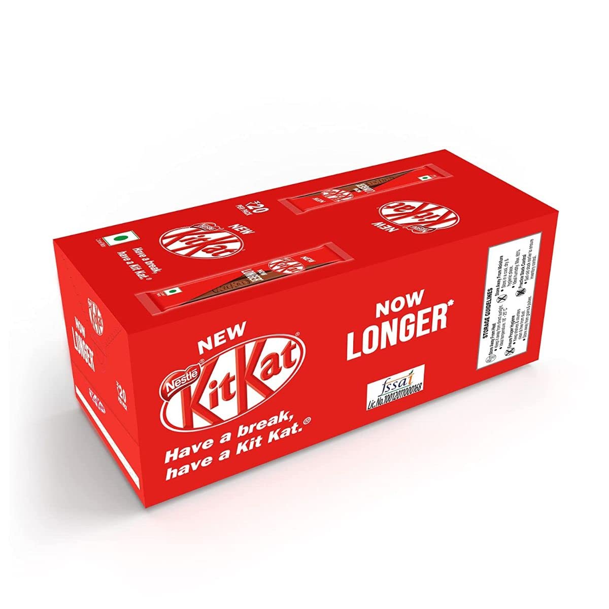 Box of Kit Kat 2 finger chocolate wafer bars