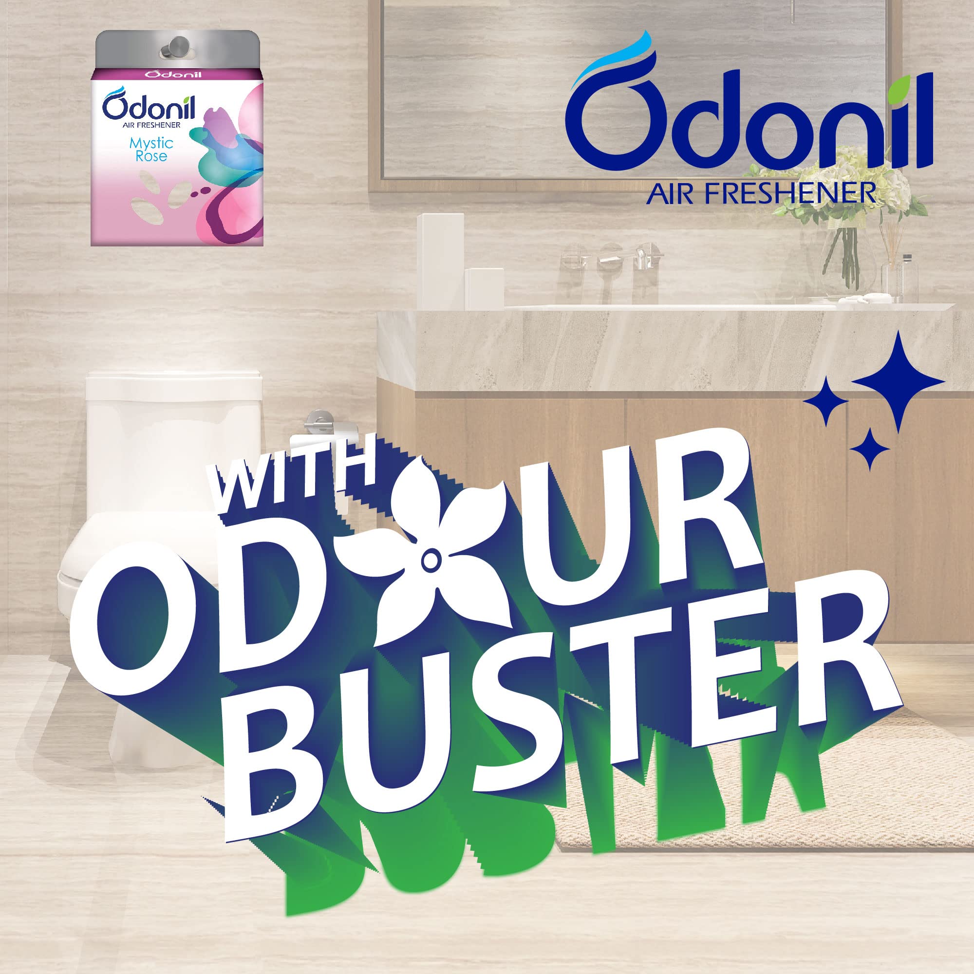 Odonil Bathroom Air Freshner Blocks Mixed Fragrances - 192g (48g*4) – view 4