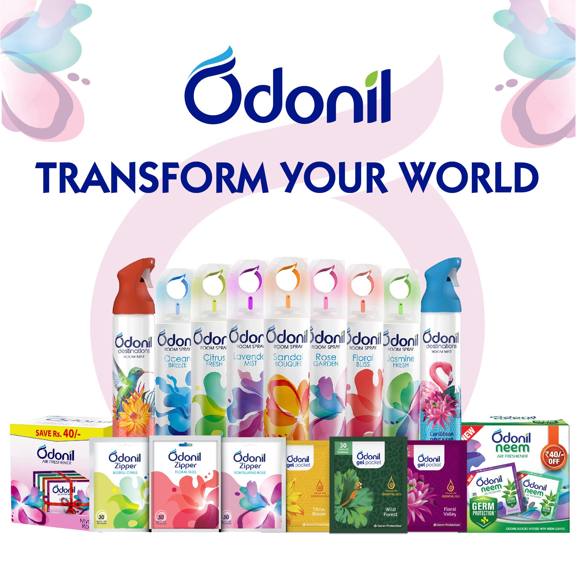 Odonil Bathroom Air Freshner Blocks Mixed Fragrances - 192g (48g*4) – view 7