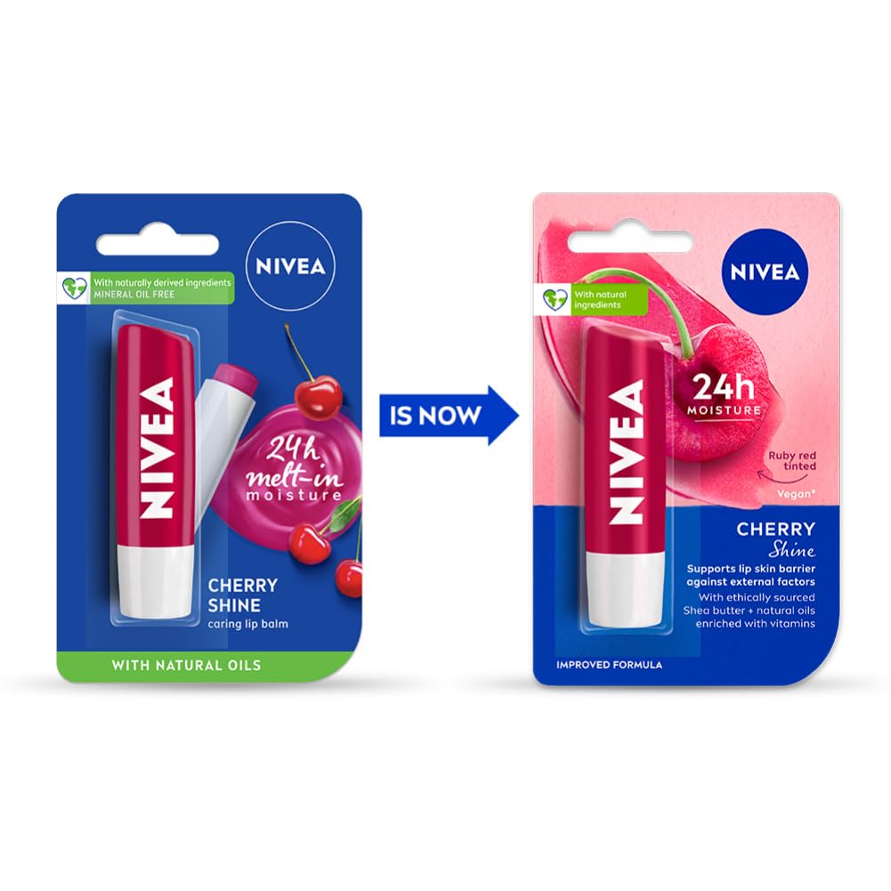 NIVEA Cherry Shine 4.8g Lip Balm – view 2