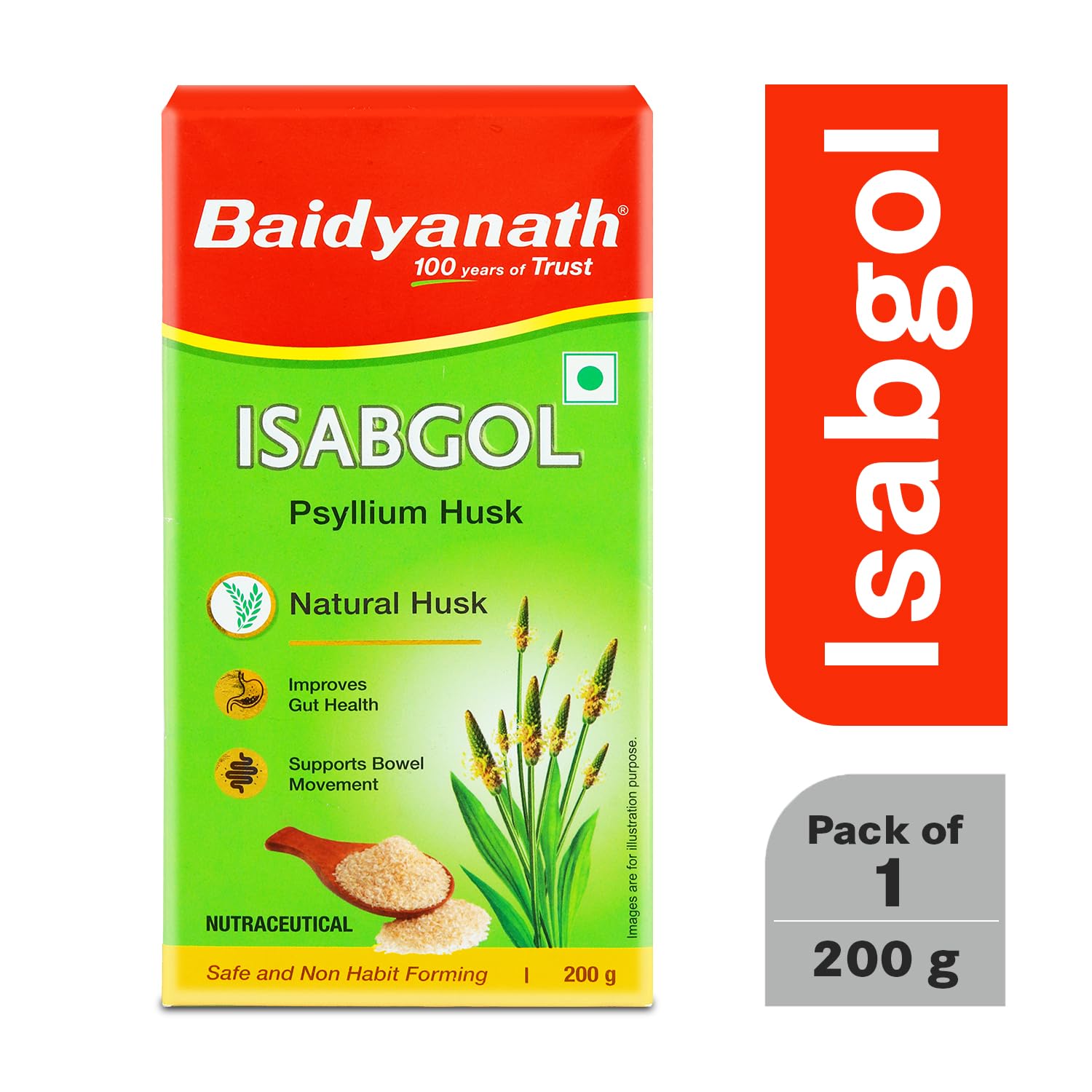 Baidyanath Isabgol (Psyllium Husk) Powder - 200 gm – view 2
