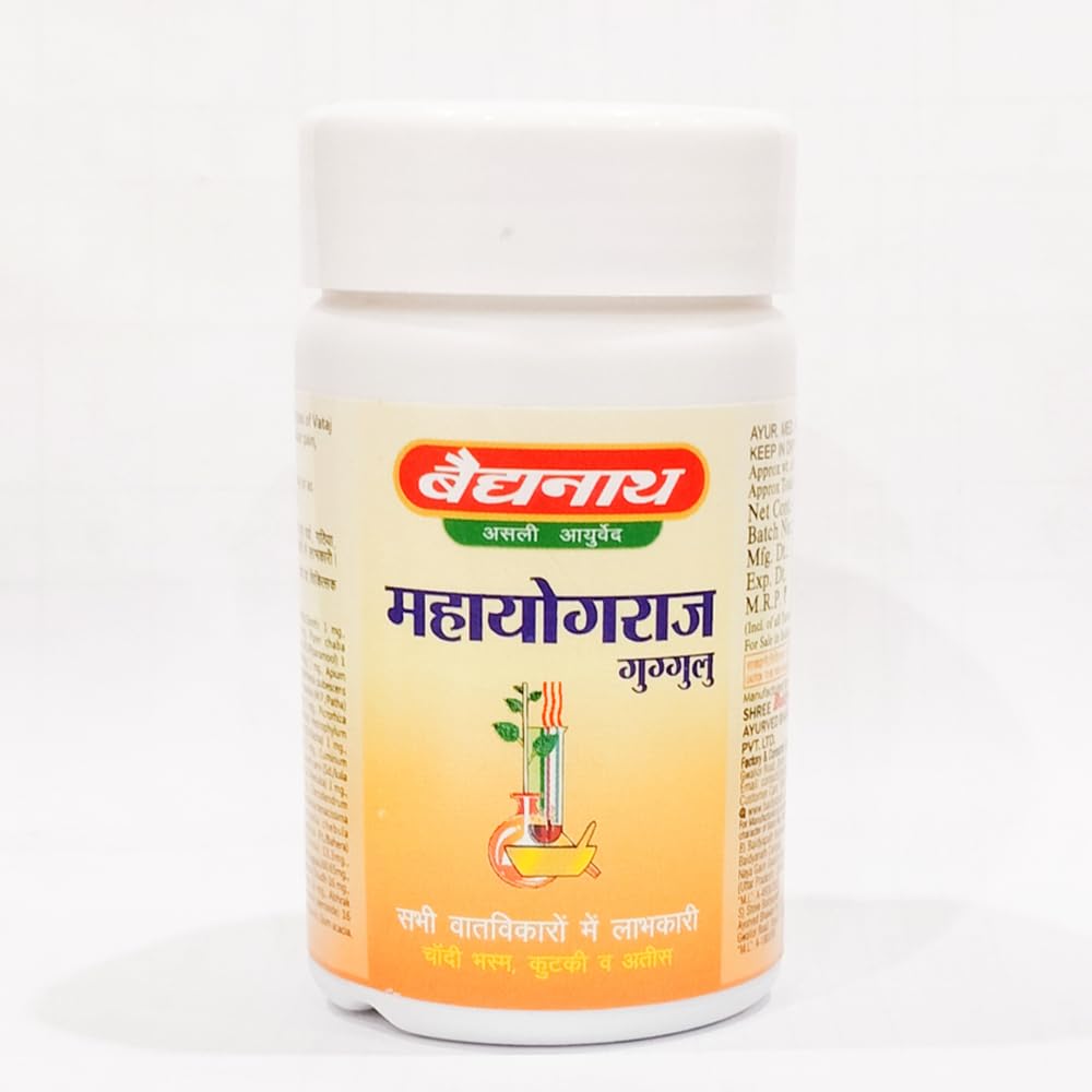 Baidyanath Asli Ayurved Mahayograj Guggulu bottle with 80 tablets