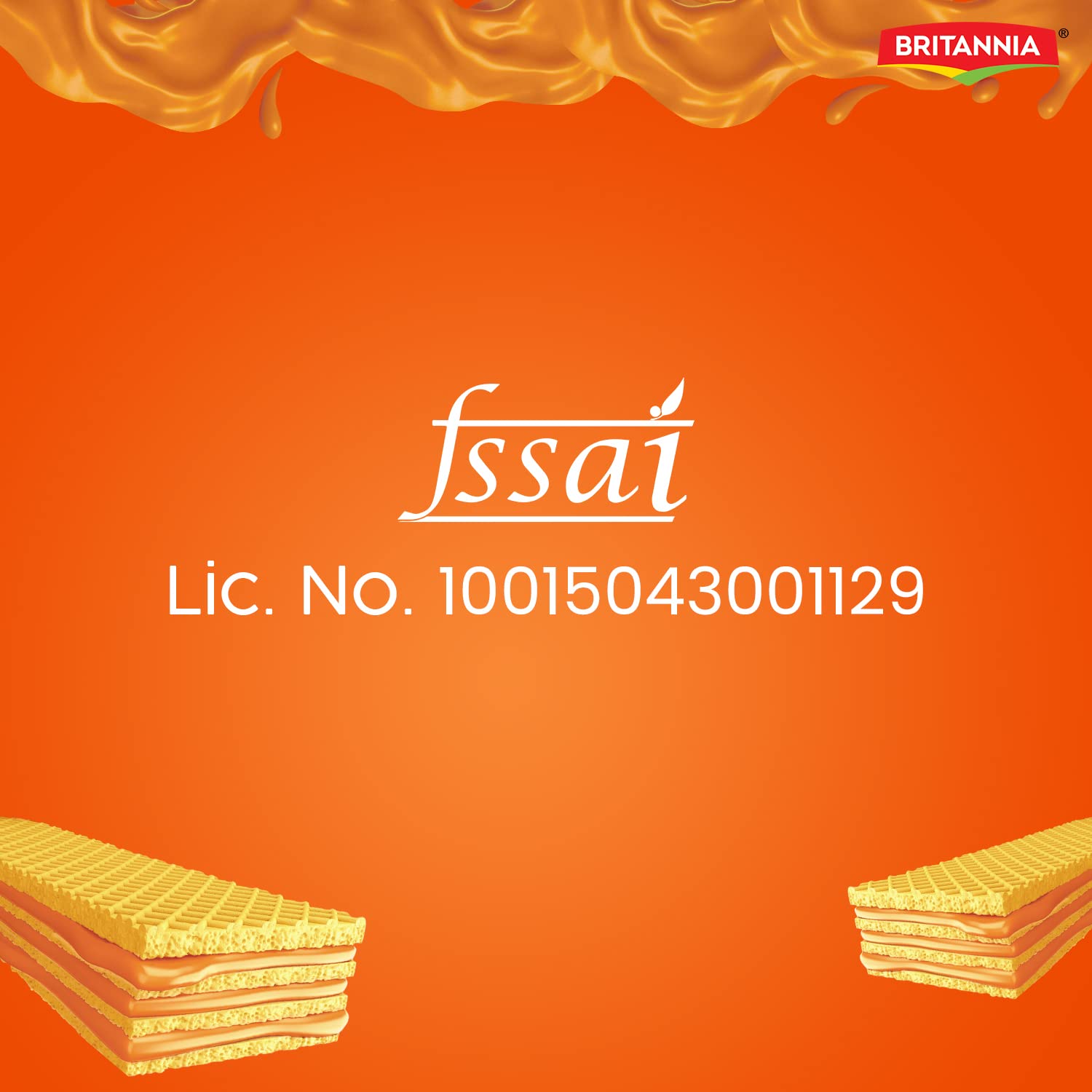 Britannia Treat Crème Wafers - Orange Flavoured Wafer Biscuit – view 5