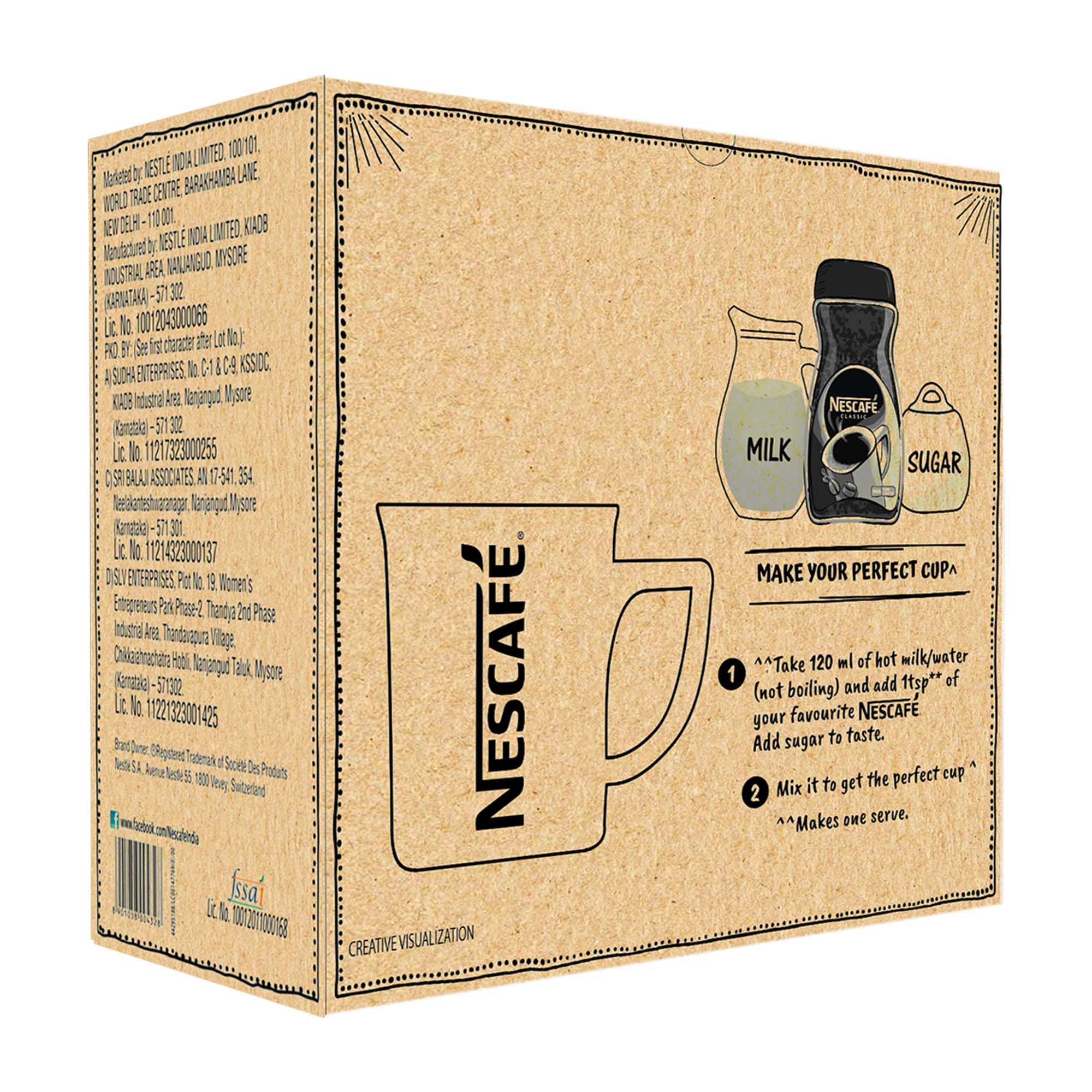 NESCAFE Classic Instant Coffee Powder, 380g (2 units x 190g jar) – view 3