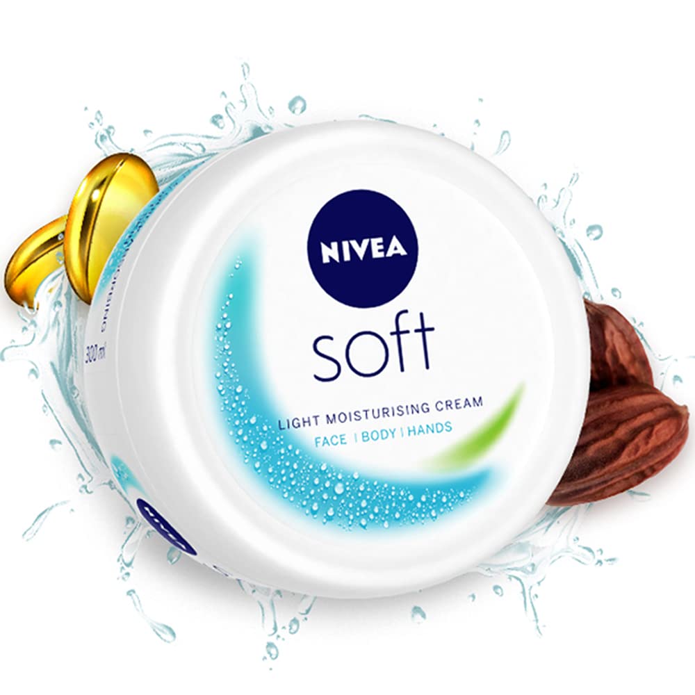 NIVEA Soft moisturizer 500ml jar with Vitamin E and jojoba oil