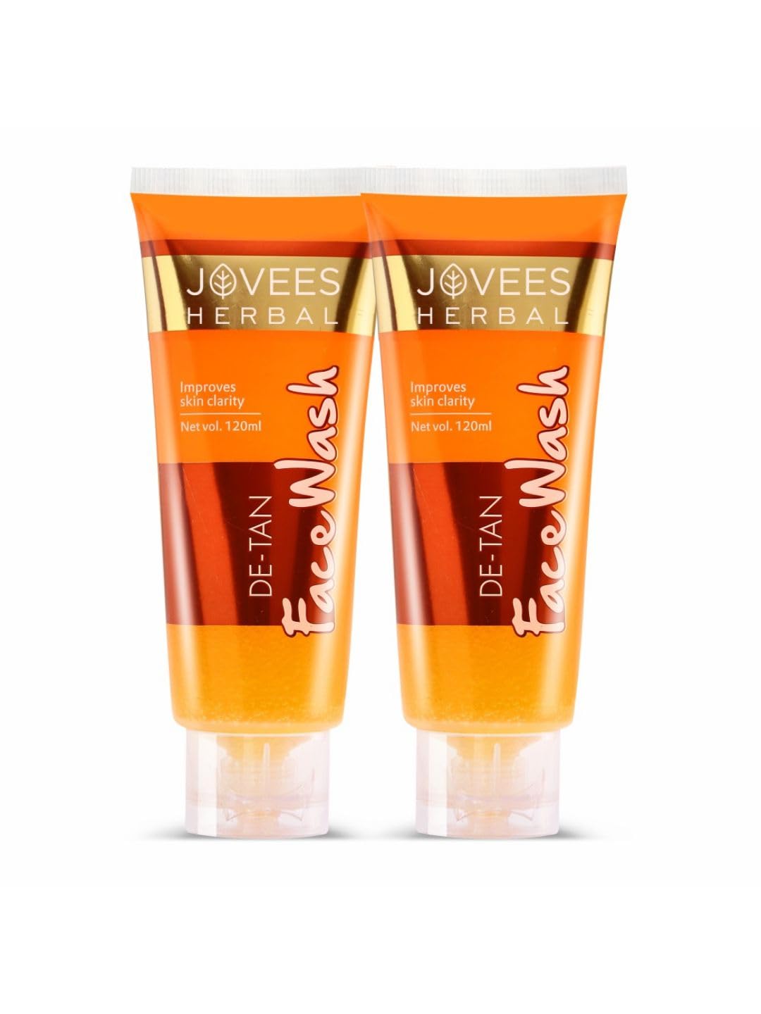 Jovees Herbal De-Tan Face Wash 120 ml pack of two tubes