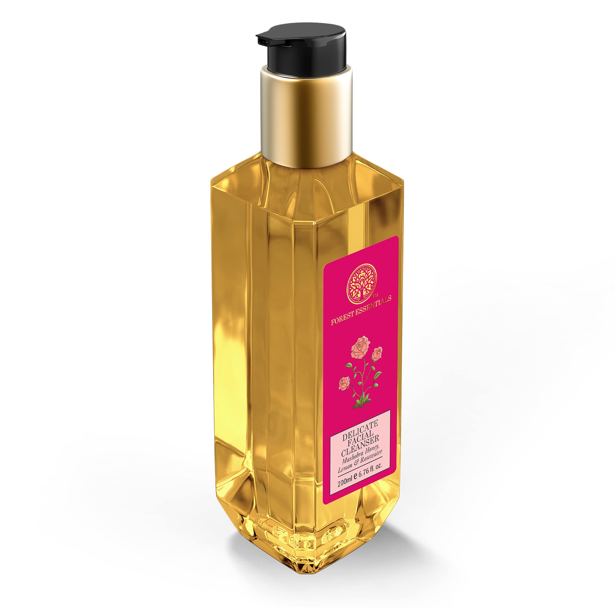 Forest Essentials Kashmiri Saffron and Neem Delicate Facial Cleanser, 200ml & Forest Essentials Mashobra Honey, Lemon and Rosewater Facial Cleanser, 200ml – view 6