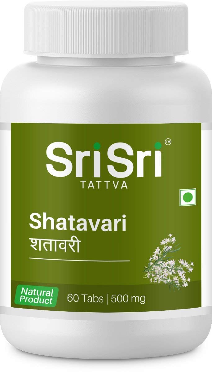 Two bottles of Sri Sri TATTVA Shatavari 500 mg tablets