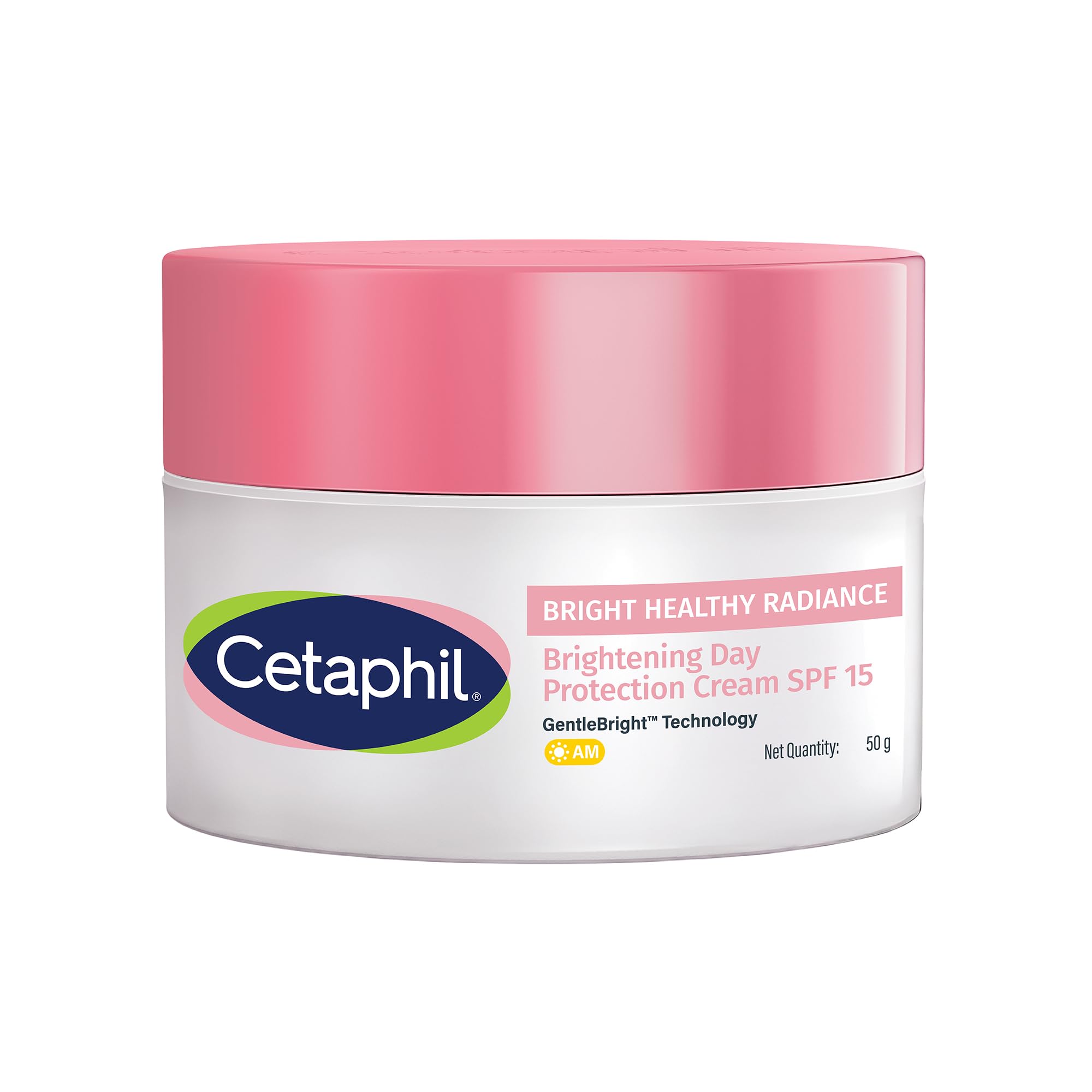 Fragrance-free Cetaphil brightening cream jar with SPF 15 for face
