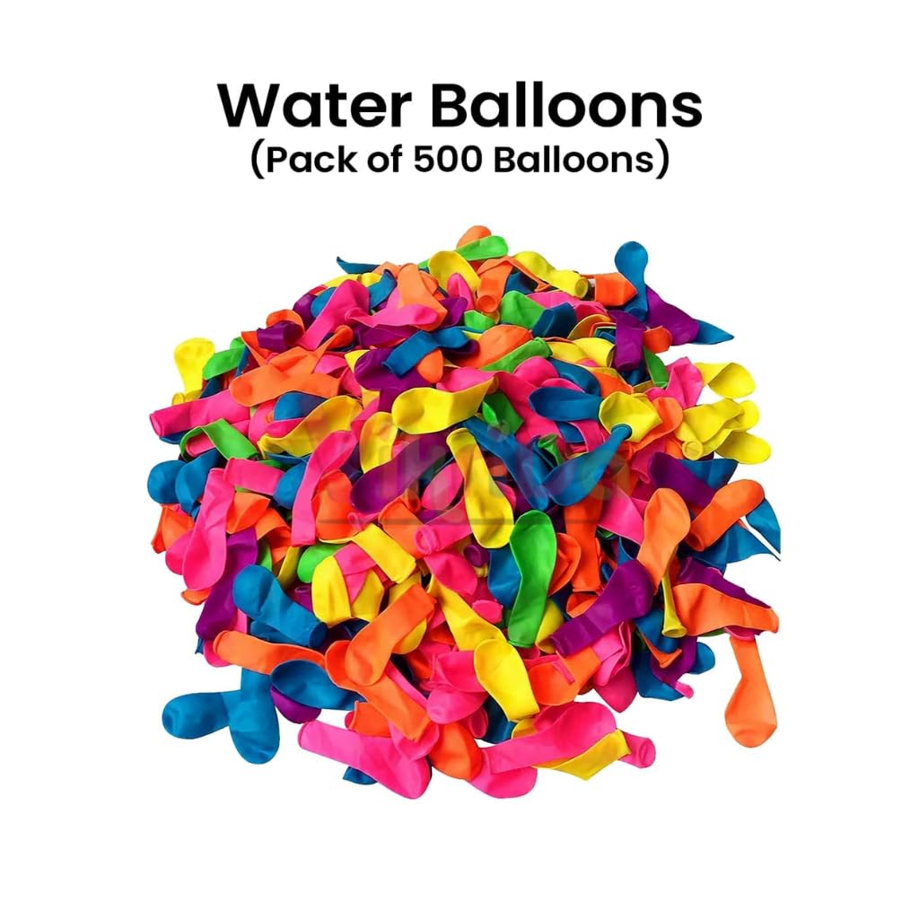 Fill And Tie Magic Water Balloons For Holi - Non Toxic Holi Water Balloons Multicolor, 500 Pcs Magic Balloons. – view 2