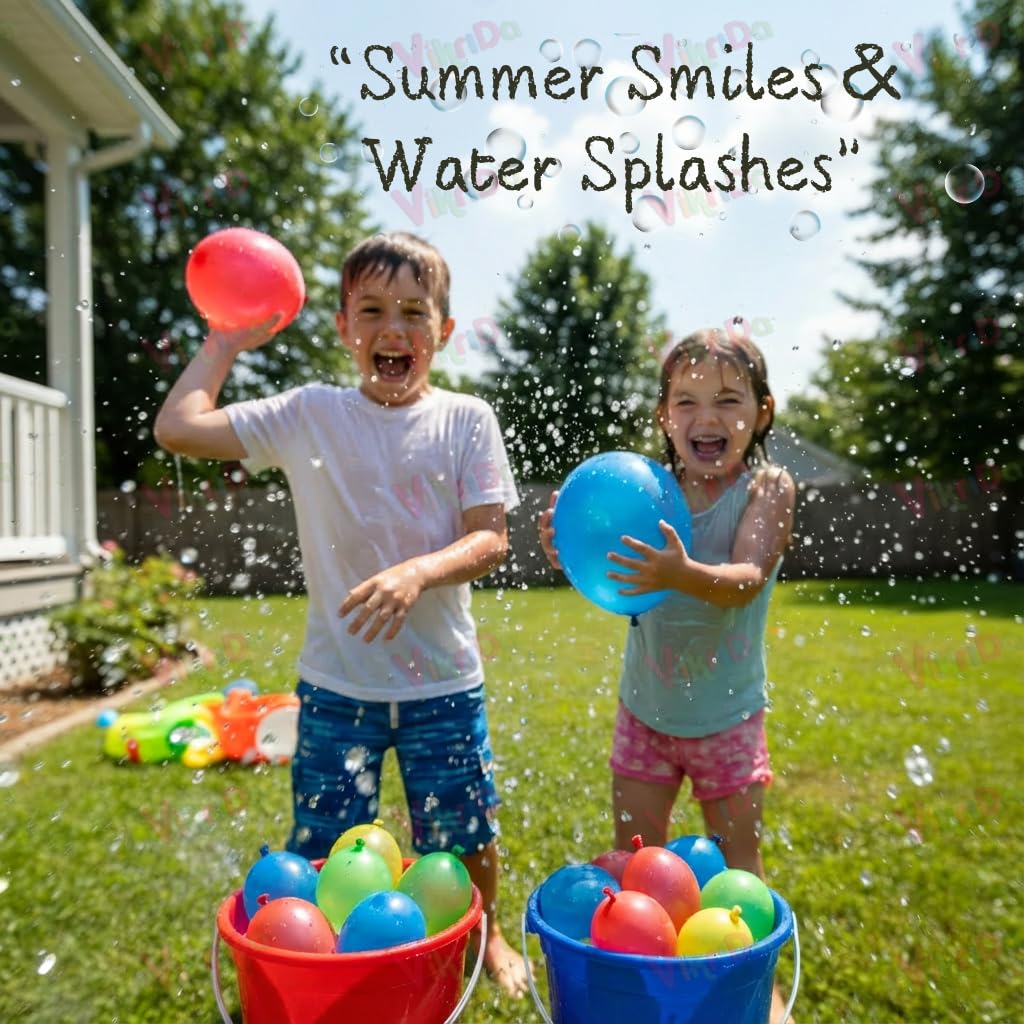 Fill And Tie Magic Water Balloons For Holi - Non Toxic Holi Water Balloons Multicolor, 500 Pcs Magic Balloons. – view 4