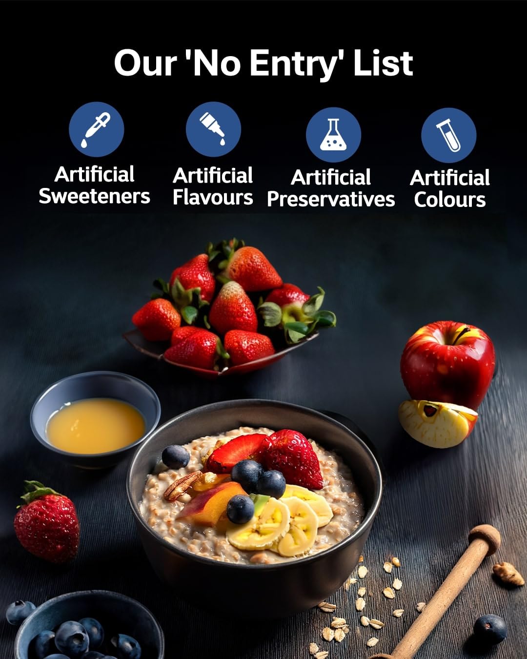 True Elements Whole Oatmeal 1kg - Overnight Oats – view 4