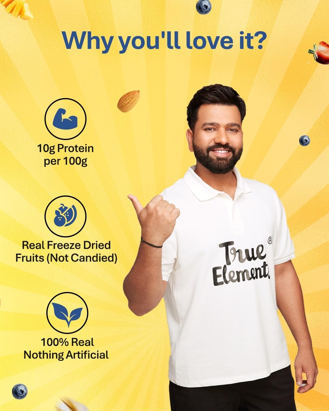 True Elements Whole Oatmeal 1kg - Overnight Oats – view 8