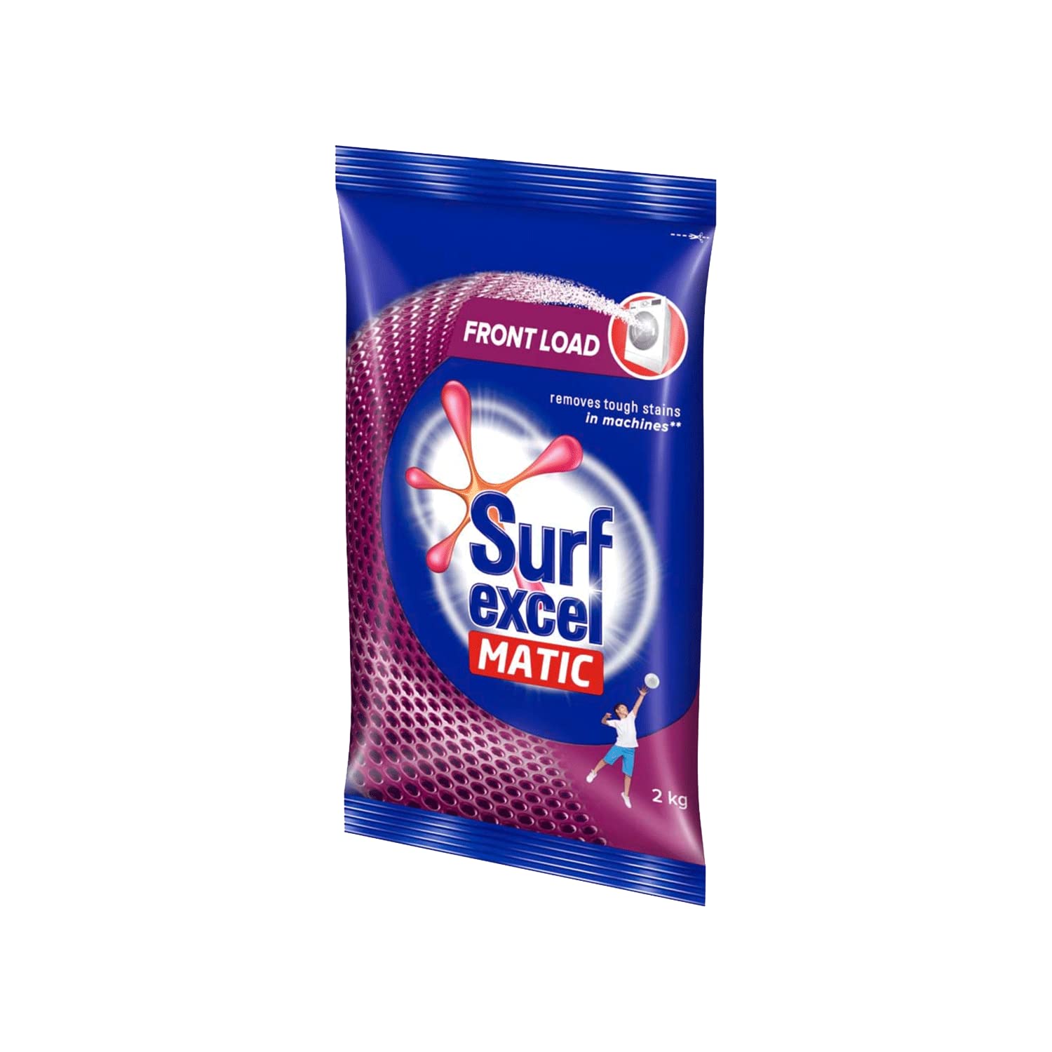 Surf Excel Matic Front-Load Detergent Powder 2 Kg Removes Tough Stains Surf Excel Front-Load Washing Powder - For Front-Load Washing Machines, 1 Count – view 3