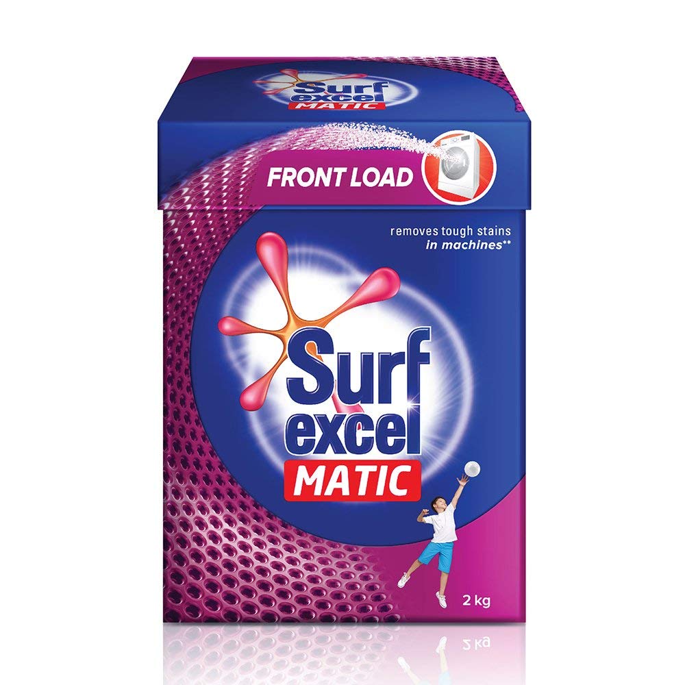 Surf Excel Matic Front-Load Detergent Powder 2 Kg Removes Tough Stains Surf Excel Front-Load Washing Powder - For Front-Load Washing Machines, 1 Count – view 7