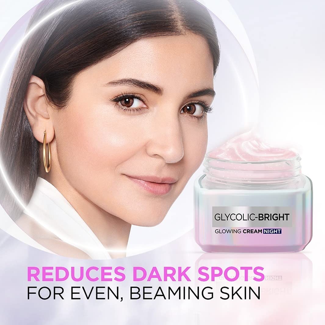 L'Oreal Paris Glycolic bright Day Cream with SPF17, 15 mL + Glycolic Bright Glowing Night Cream, 15 mL, Regime Pack of 2 – view 3