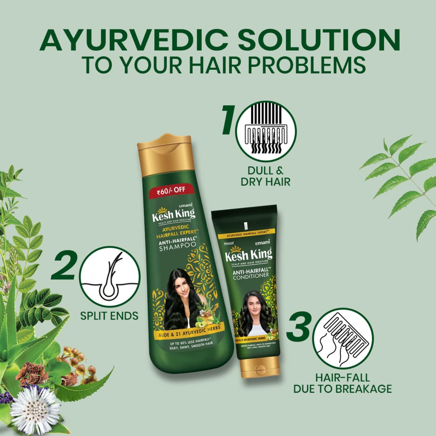 Kesh King Scalp and Hair Medicine Anti-Hairfall Conditioner, 200 ml – view 4