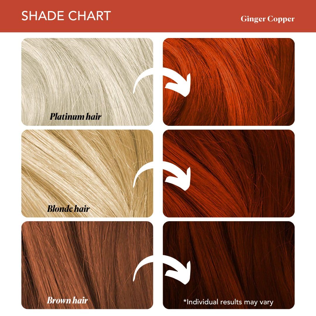 Paradyes Semi-permanent Ginger Copper DIY Conditioner Based Hair Colour 120 gm and Lighten Up! Bleach Pack 30 Vol. for all Hair Types – view 7