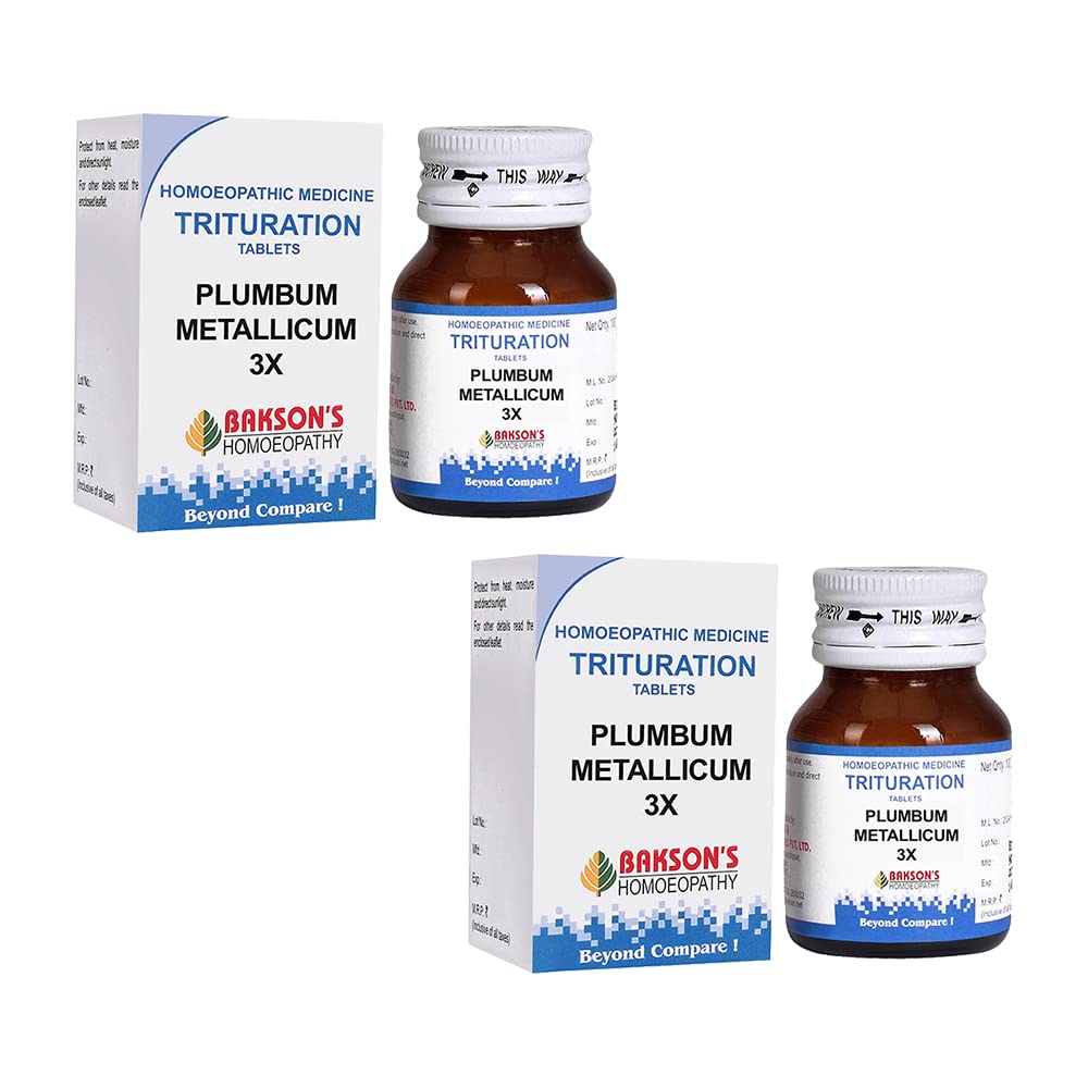 Dr. Bakshi's Bakson's Plumbum Metallicum 3X tablets pack