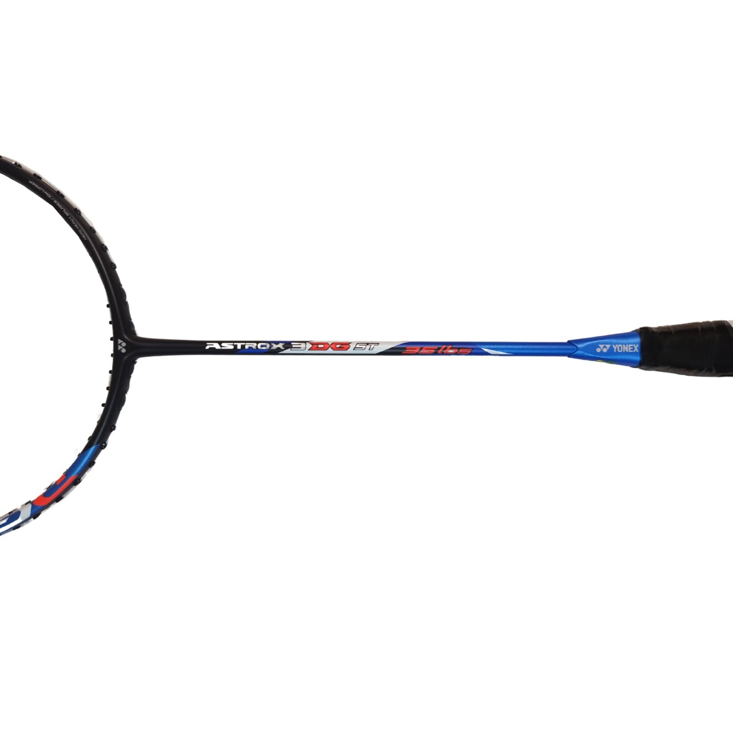Yonex Astrox 3DG ST Strung Badminton Racquet, 4U4 - Black/Blue – view 4