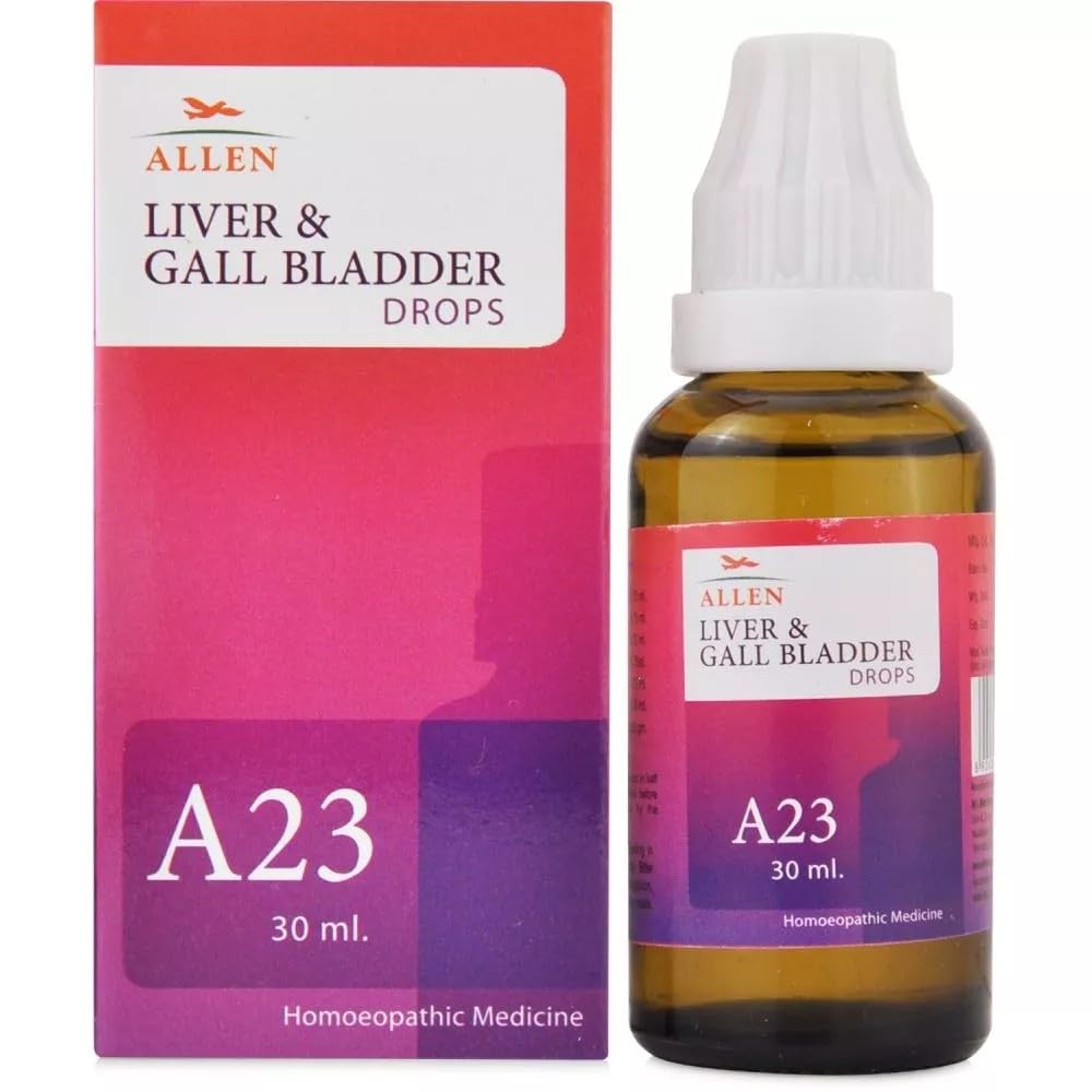 Allen Homeopathy A23 drops bottle with sealed box packaging