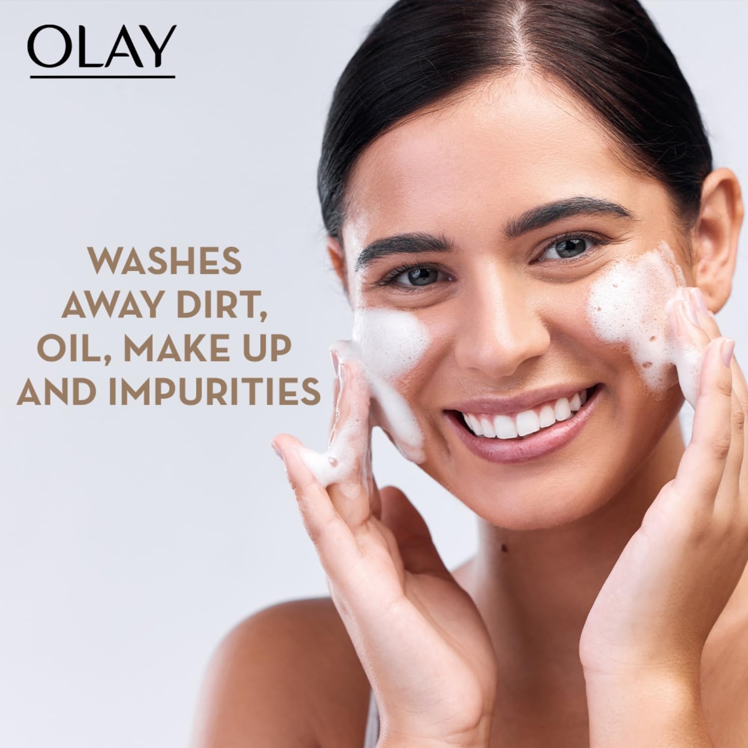 Olay Total Effects Cleanser,With Salicylic Acid & Exfoliating Silica Beads,Throughly Cleanse & Exfoliate Skin For Glowing,Younger Looking Skin,Suitable For Normal,Dry,Oily & Combination Skin,100 Gm – view 2