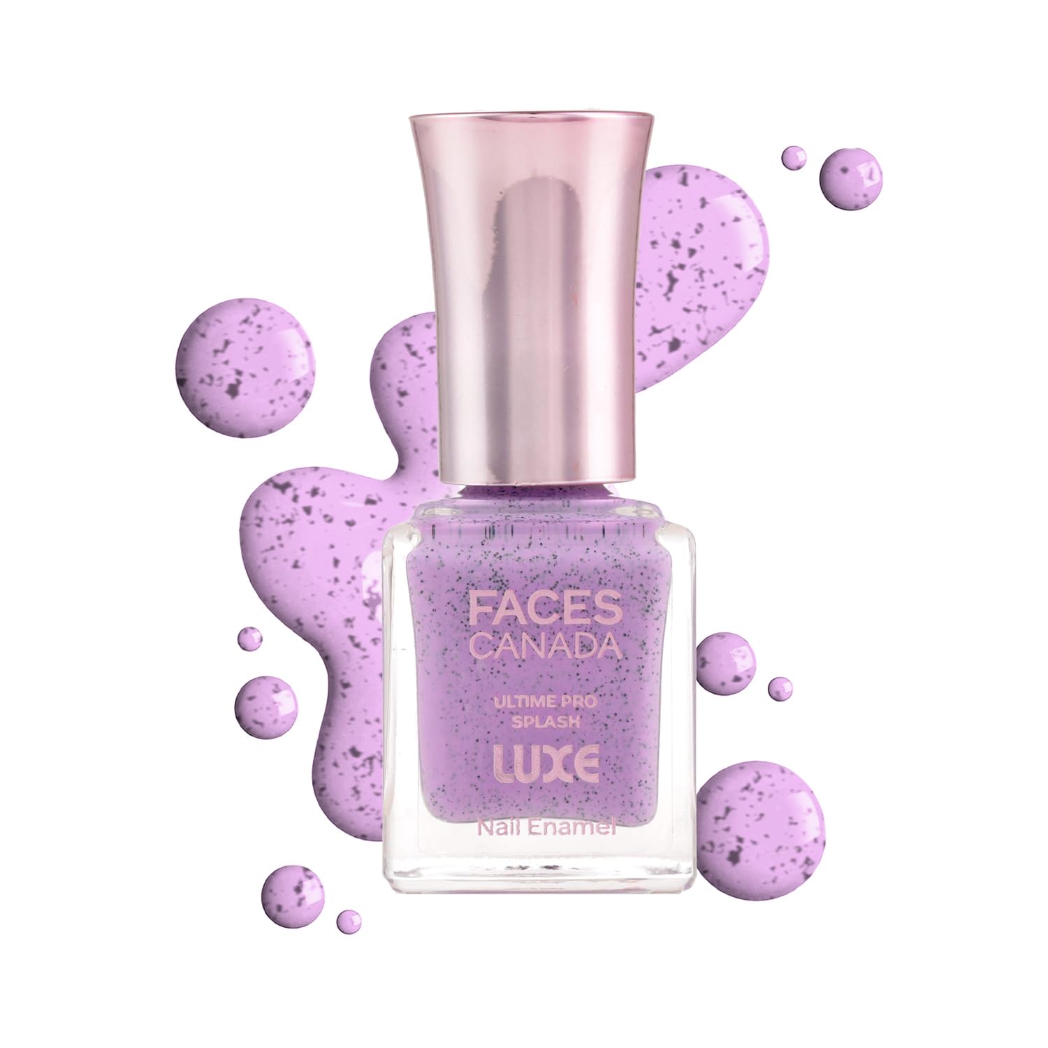 Black Currant FACESCANADA nail enamel with glossy finish bottle