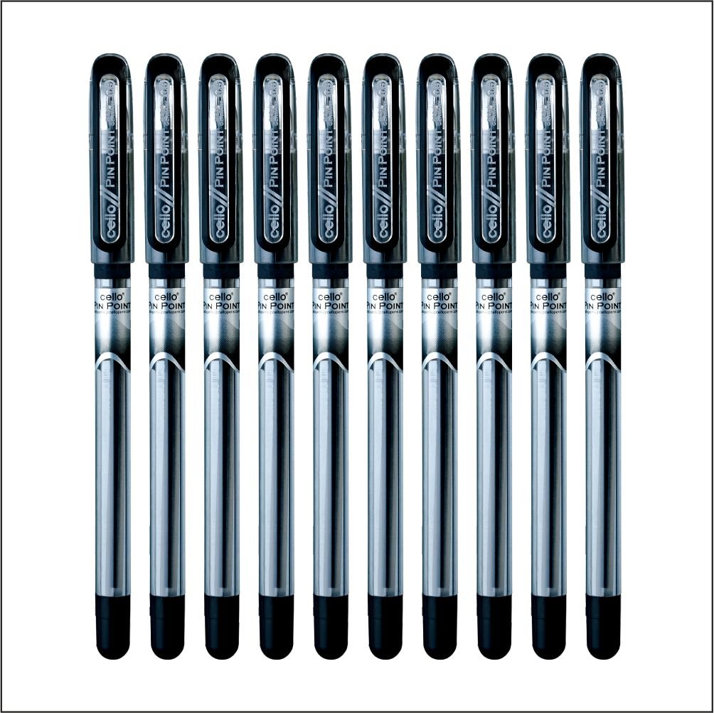 Cello Pinpoint Ball Pen- Black (Pack of 10) – view 3