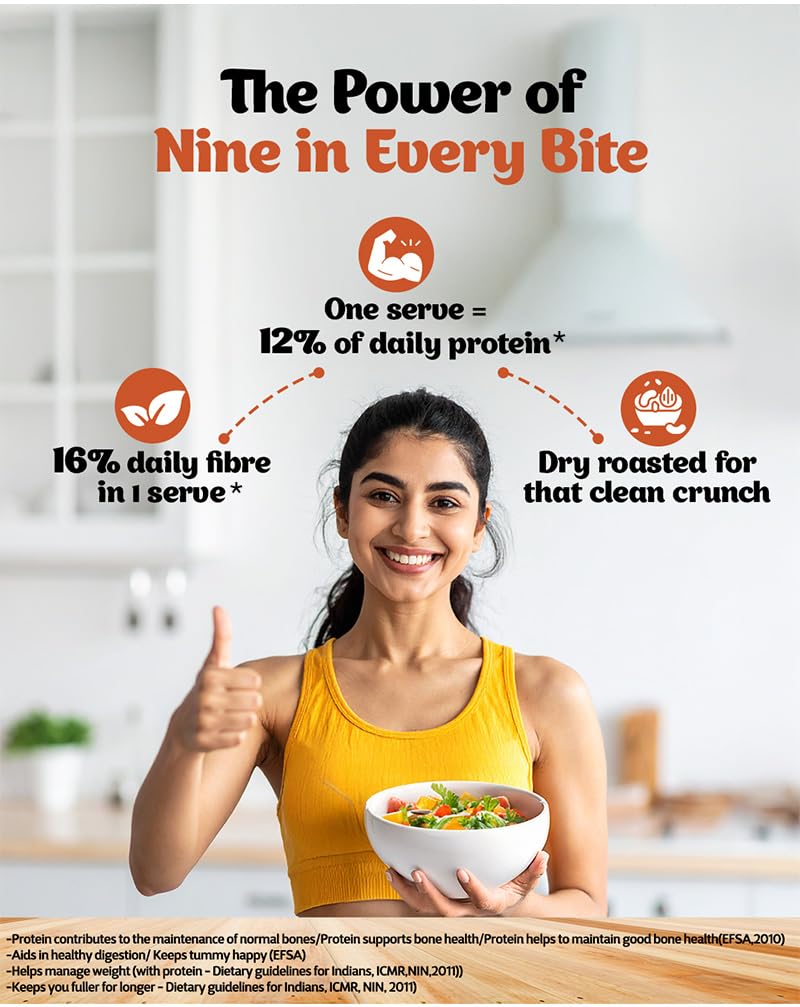 True Elements 9 in 1 Snack Mix 125g - (Mix of Pumpkin, Watermelon, Flax, Chia, Sunflower, Peanuts, Soynuts, Almonds, Cashew Nuts) Healthy Snack – view 5
