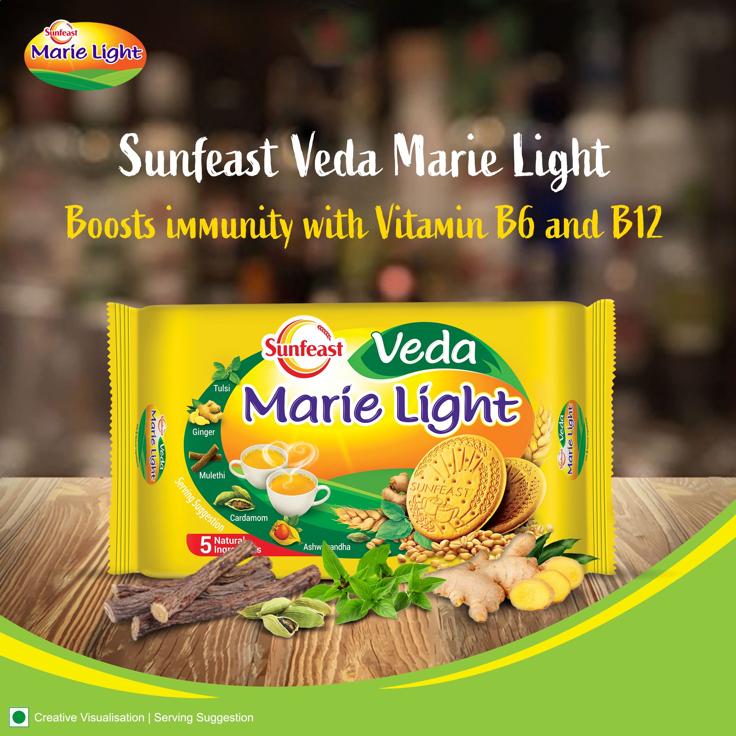 Sunfeast Veda Marie Light (Stay Fresh), 250g - Pack of 8 – view 5