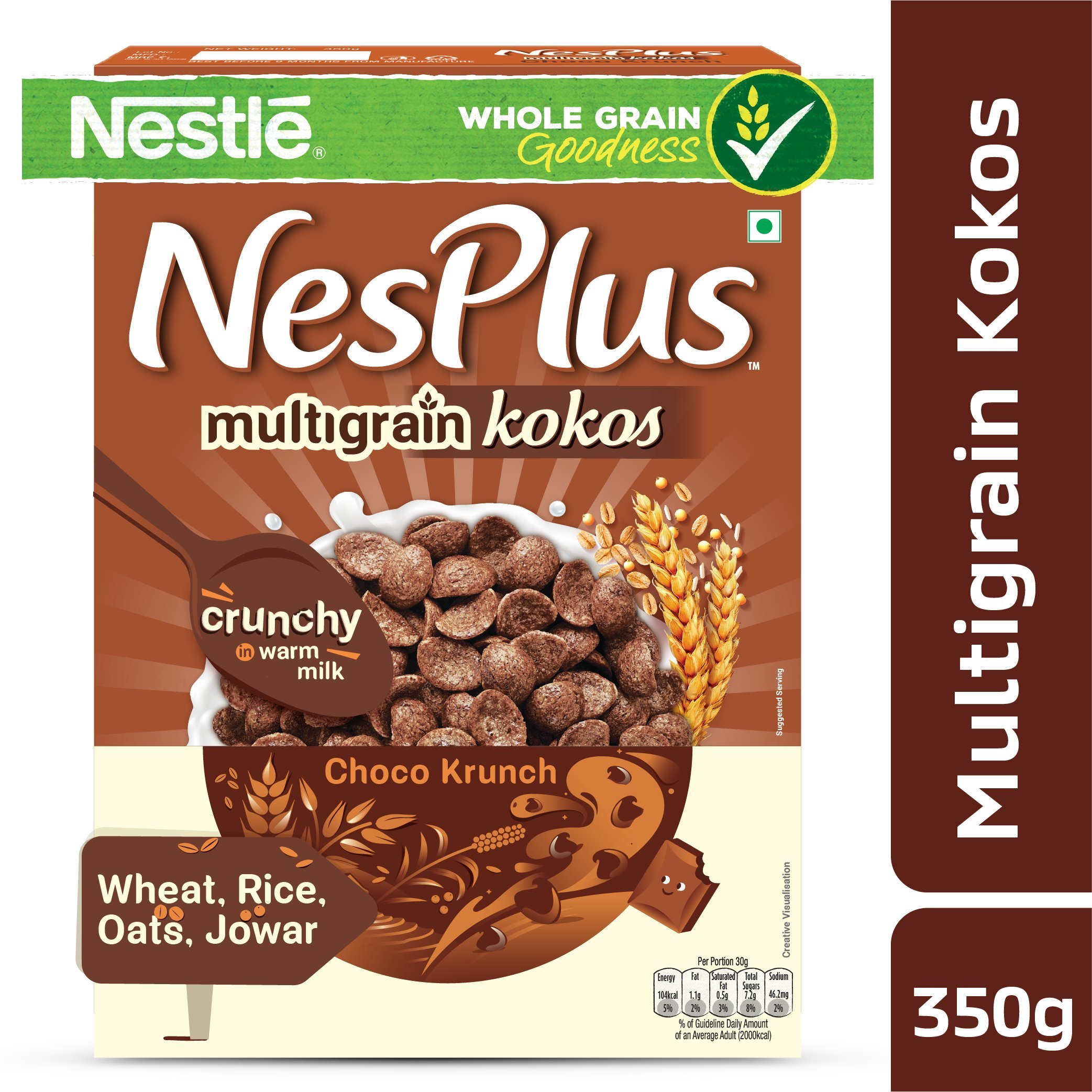Nestle NesPlus Multigrain Kokos Breakfast Cereal - Chocolate Crunch, 350g – view 4