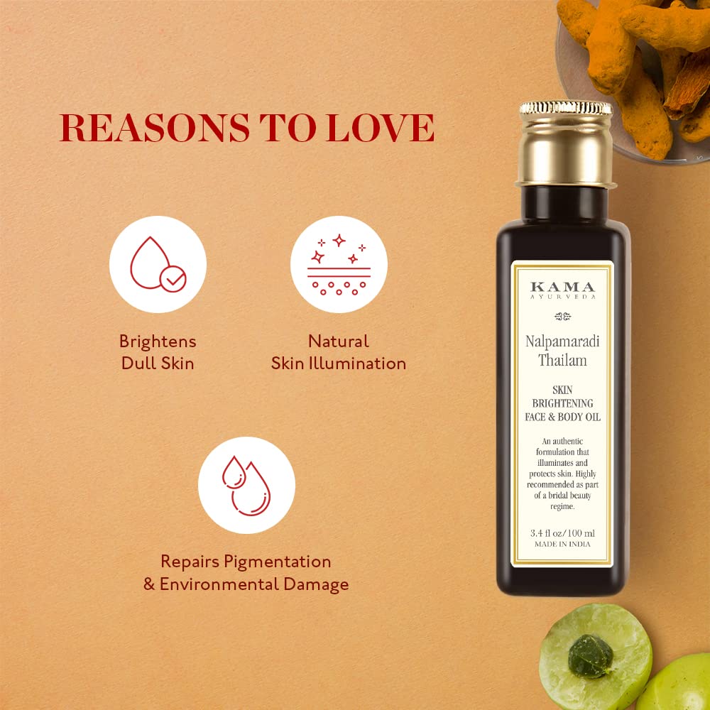 Kama Ayurveda Nalpamaradi Thailam Skin Brightening Treatment- 50 ml – view 3