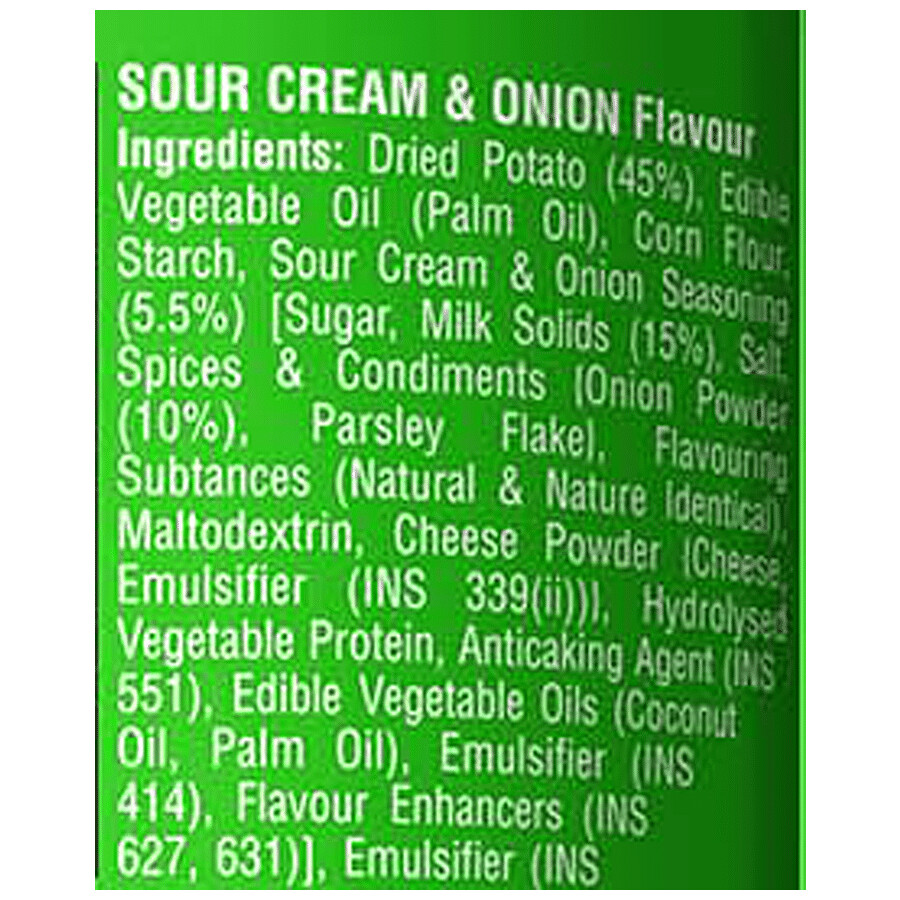 Pringles Potato Chips - Sour Cream & Onion Flavour, Crunchy & Crispy 107 g – view 3
