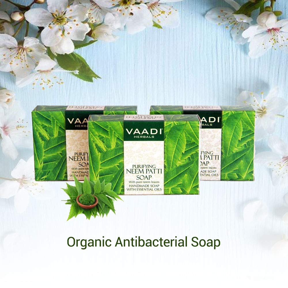 Vaadi Herbals Neem Patti Soap, Pure Neem Leaves, 3 x 75g – view 2