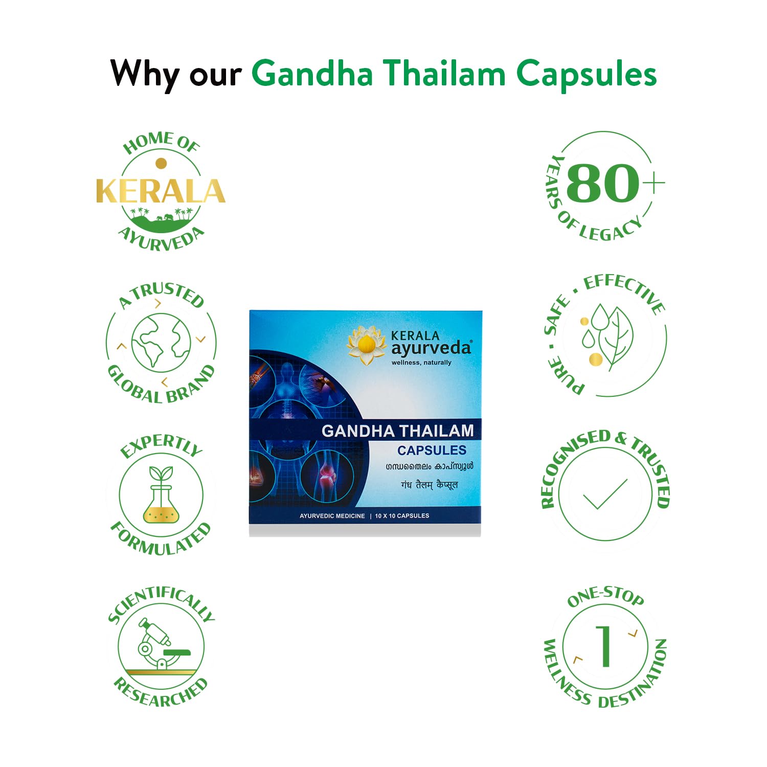 Kerala Ayurveda Gandha Thailam Capsule – view 5