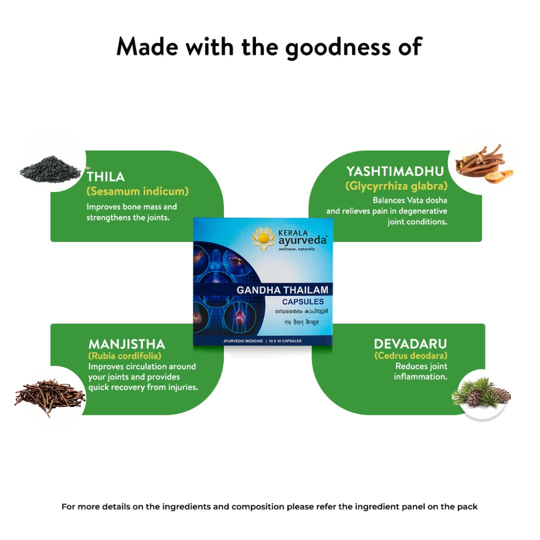 Kerala Ayurveda Gandha Thailam Capsule – view 6