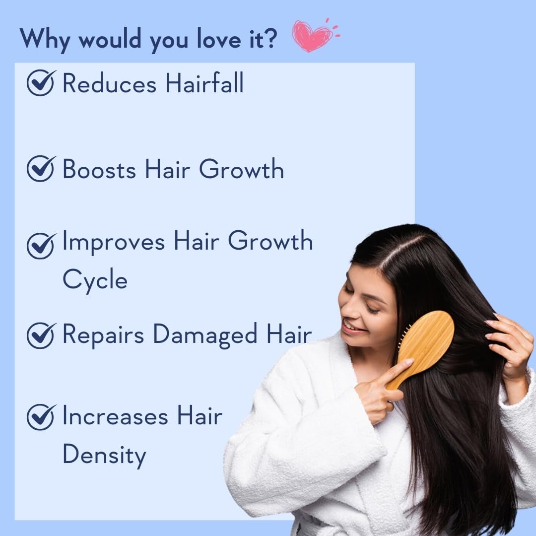 WishCare Hair Growth Serum Concentrate - 3% Redensyl, 4% Anagain, 2% Baicapil, Caffeine, Biotin & Rice Water - Advanced Hair Growth Serum for Hair Fall Control & Hair Growth 30ml – view 5