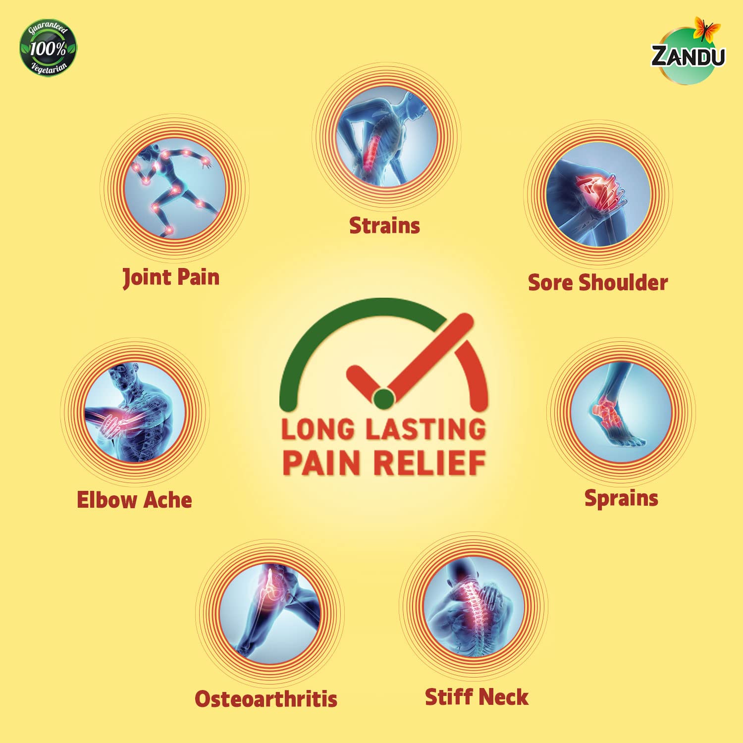 Zandu Ayurvedic Pain Relief Patch (Pack of 5 Patches) - A Specially Designed Pain Patch for Reducing Joint & Muscular Pain – view 2
