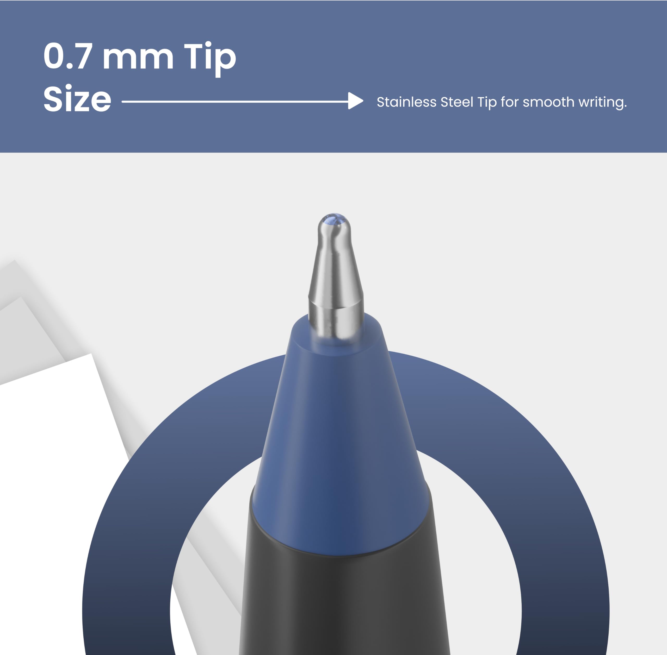 Pentonic 0.7mm Ball Point Pen Blister Pack – view 3
