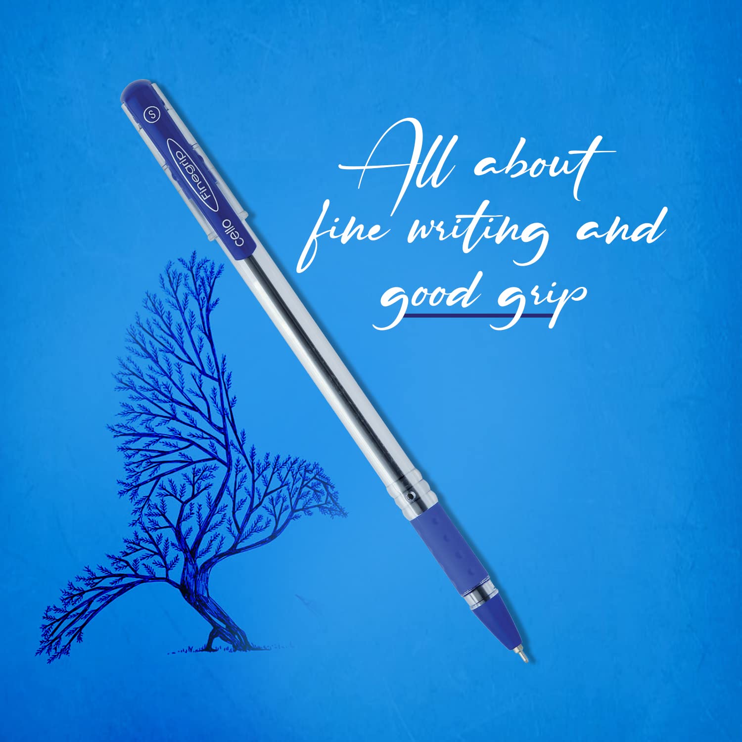 Cello Finegrip Ball Pen Set - Pack of 25 (Blue) – view 4