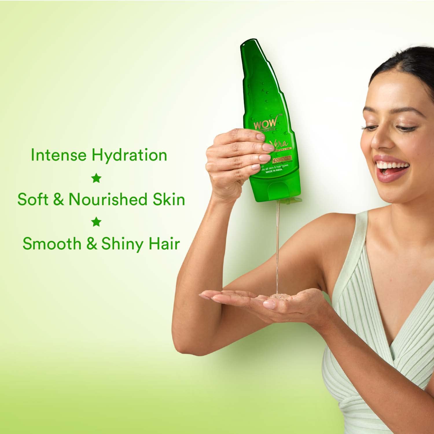 WOW Skin Science Aloe Vera Multipurpose Beauty Gel for Skin and Hair, 250 ml – view 4