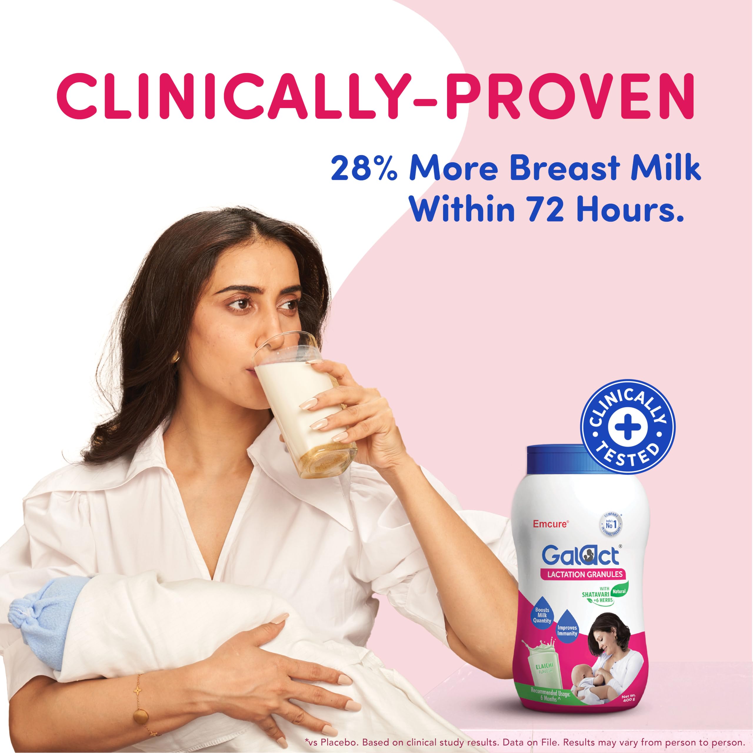 Galact Granules - Lactation Supplement for breastfeeding with Shatavari To Increase Breast Milk - Elaichi Flavour 600 G – view 2